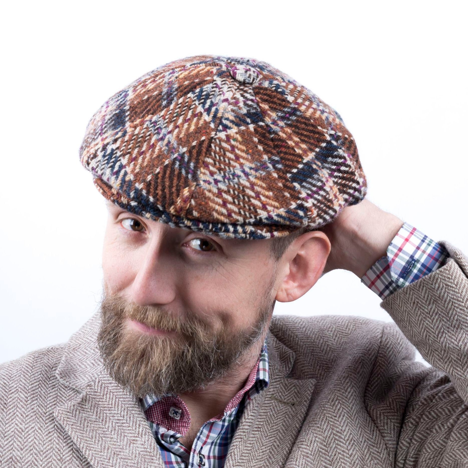 Tweed Irish Cap Men's Tweed Hat Brian Johnson Cap Peaky Etsy Ireland