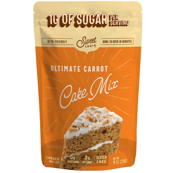 Keto Carrot Cake Baking Mix - 2g Net Carb per serving