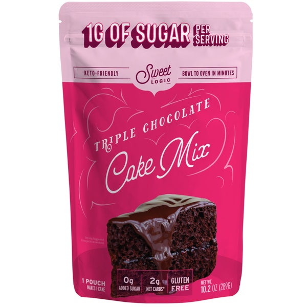 Keto Chocolate Cake Baking Mix - 2g Net Carb per serving