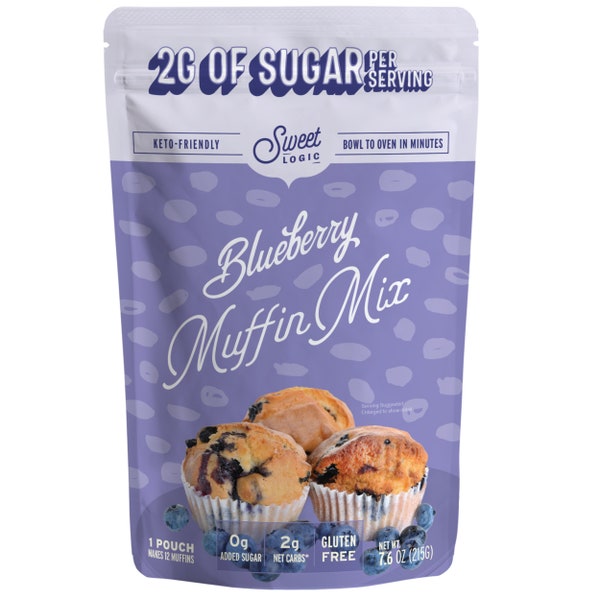 Keto Blueberry Cake Baking Mix - 2g Net Carb per serving