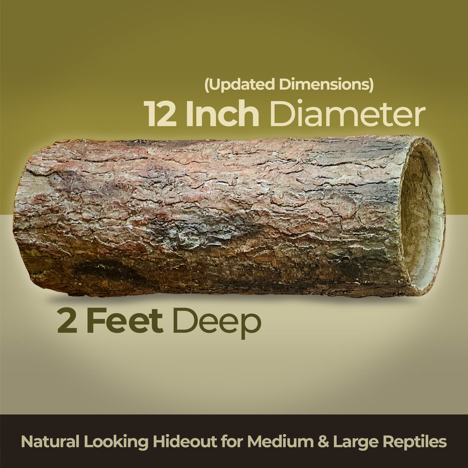 Hollow Hideaway Large Tree Stump Reptile Hideout for Snakes Etsy