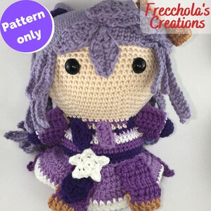 Patrón de crochet Keqing en PDF