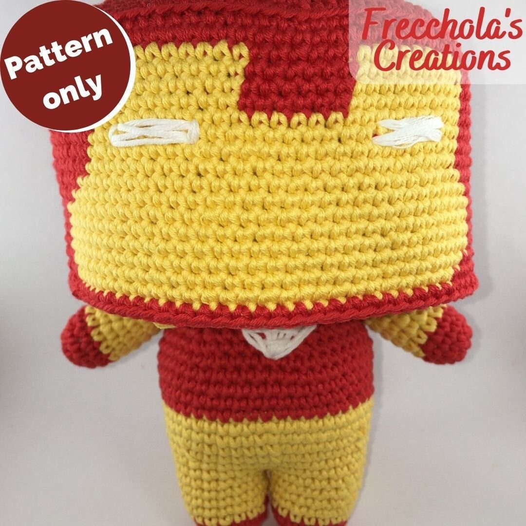 Iron Man Crochet Pattern PDF - Etsy