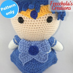 Sailor Mercury crochet pattern PDF