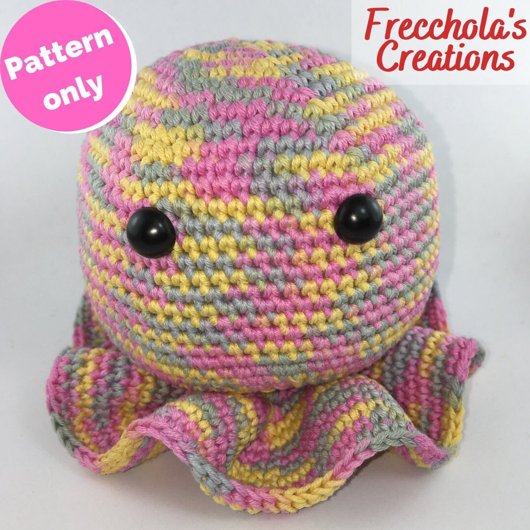 30 Octopus Crochet Patterns for Amigurumi, Plushies, Keychains, and Statement Makes 14 Multilingual Medium-Sized Octopus Pattern