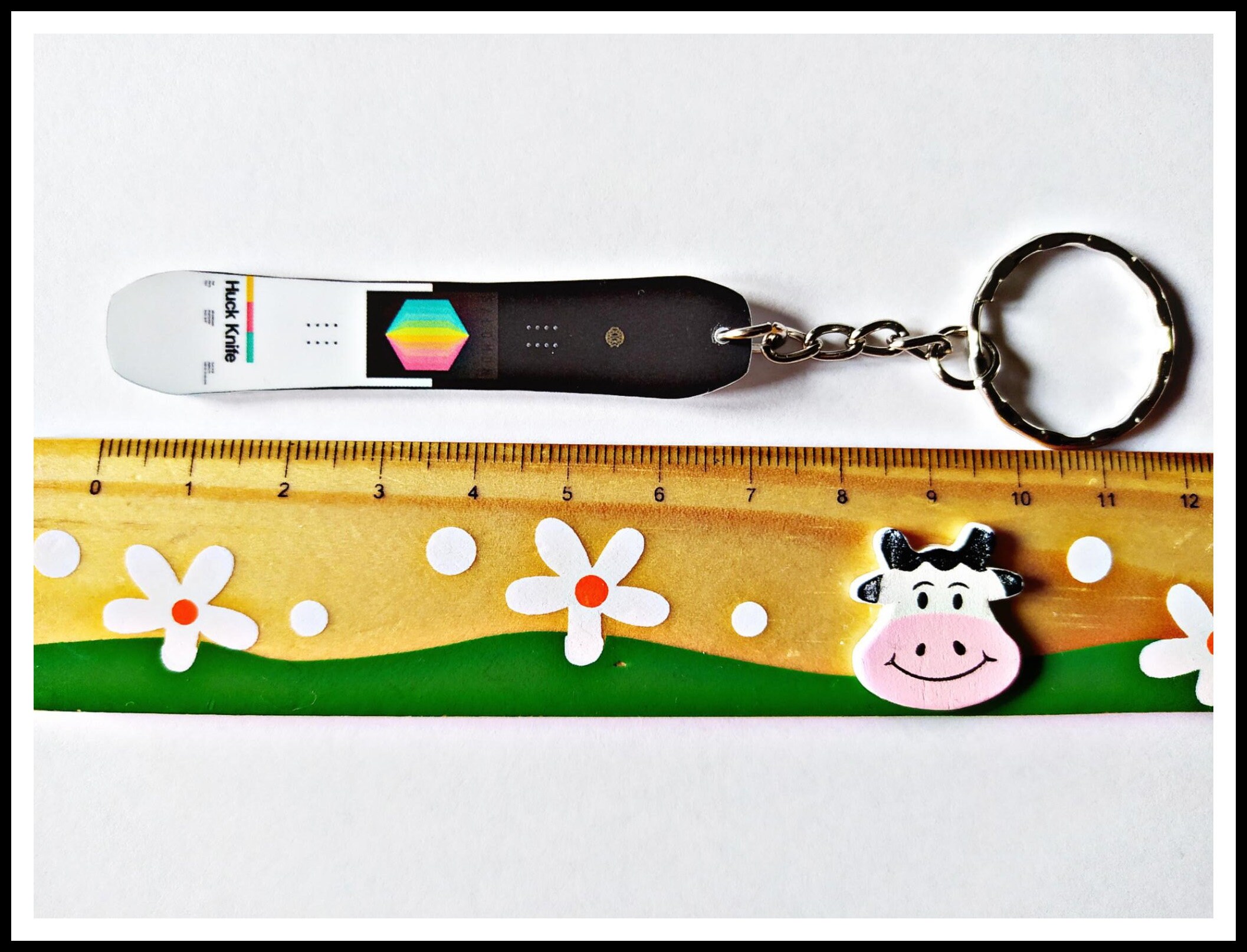 Custom Keychain Snowboard