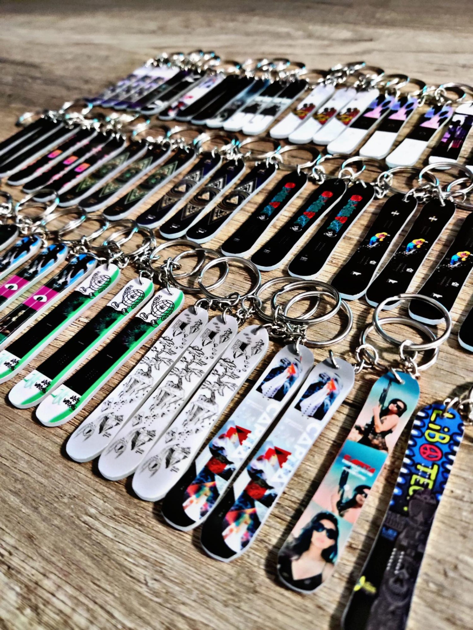 Custom Keychain Snowboard we Can Make Any Model on Request Etsy