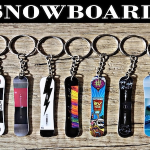 Custom Keychain Snowboard we can make any model on request just complete the customization in the ad image 1