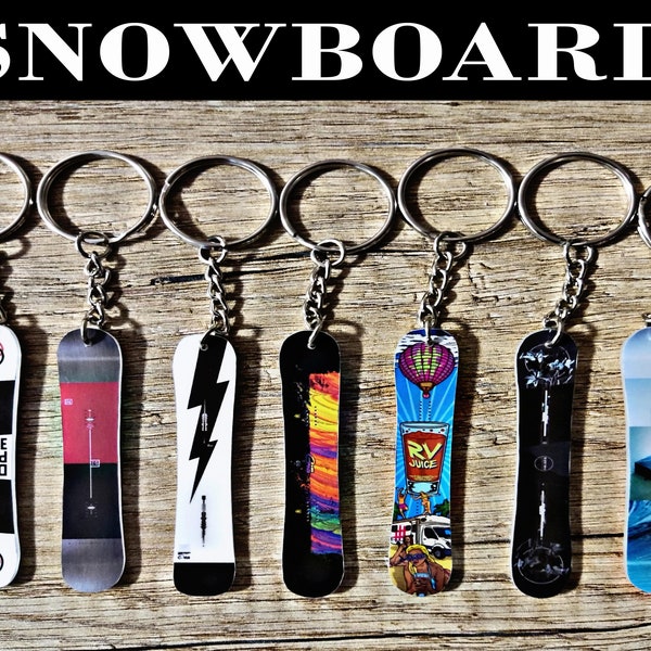 Benutzerdefiniertes Schlüsselanhänger-Snowboard (wir können jedes Modell auf Anfrage herstellen, schließen Sie einfach die Anpassung in der Anzeige ab)