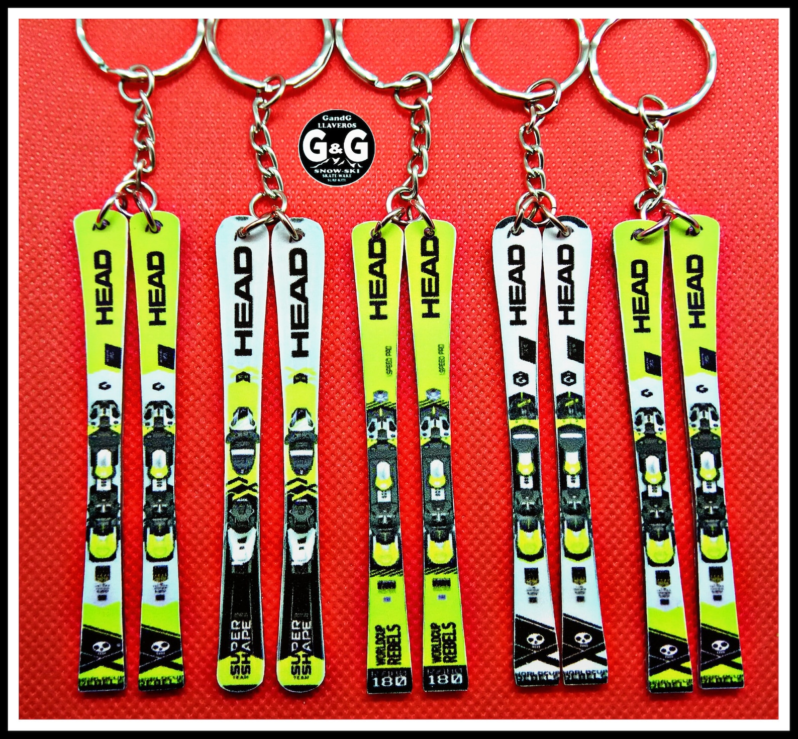 Custom Keychain Ski we Can Make Any Model on Request Just Complete the