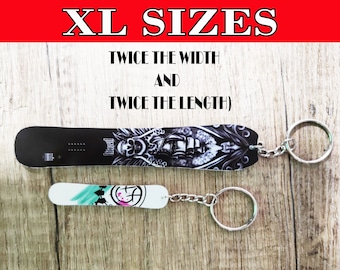 XL Sizes, Custom Keychains Extreme sports, snowboard, wakeboard, surf, skate, longboard, paddle surf, sup, kitesurf, wakesurf, wakeskate.