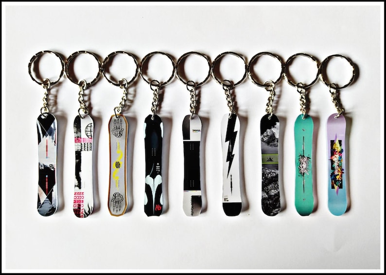 Custom Keychain Snowboard we can make any model on request just complete the customization in the ad image 8