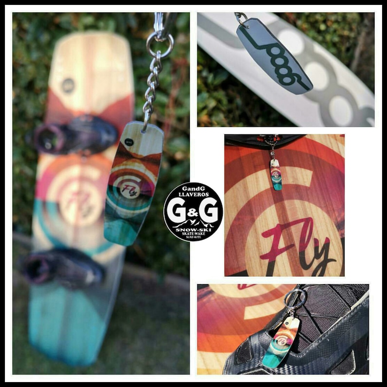 Custom keychains wakeboard, we can make any model on request just complete the customization in the ad image 3