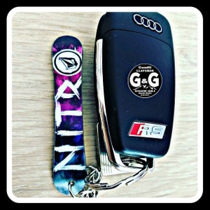 Custom Keychain Snowboard we can make any model on request just complete the customization in the ad image 6