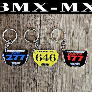 Custom keychain Bmx, custom keychains Mx, mx plates, bmx plates, motocross, supercross, bmx, bmx keychains , motocross keychains.