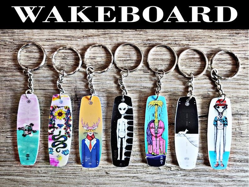 Custom keychains wakeboard, we can make any model on request just complete the customization in the ad image 1