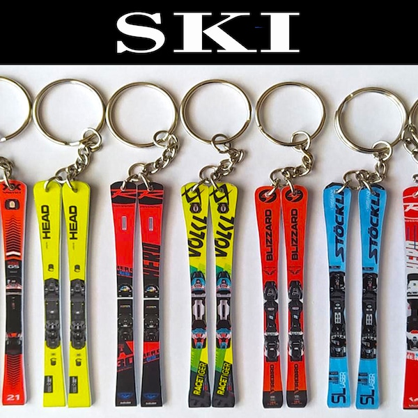 Custom Keychain Ski (we can make any model on request just complete the customization in the ad)