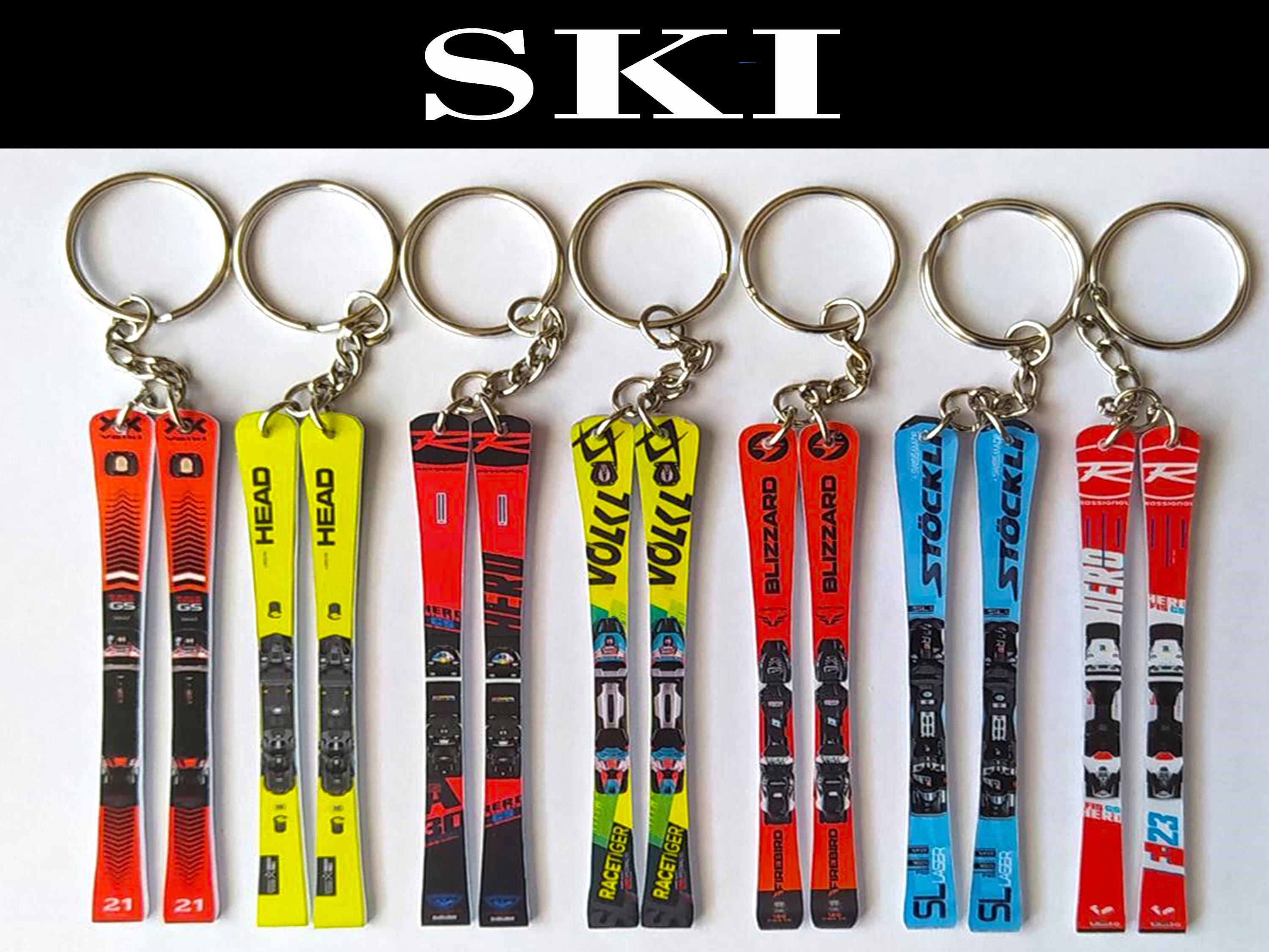 Custom Keychain Ski we Can Make Any Model on Request Just Complete the  Customization in the Ad - Etsy