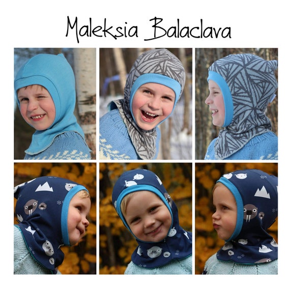 PDF english & norsk sewing pattern Maleksia Balaclava | Etsy