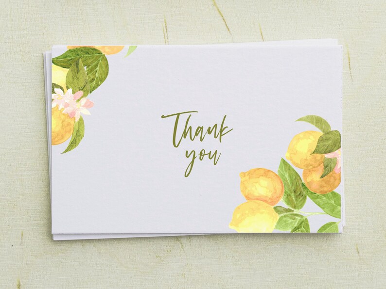Yellow Lemon Frames and Borders Clipart, botanical citrus watercolor, wedding invitation graphics image 5