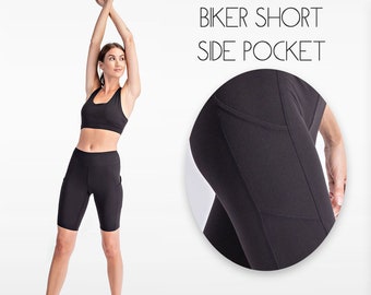 Butter Shorts Women's High Rise Athleisure Shorts Soft Comfy Activewear Yoga Shorts with Side Pockets Biker Shorts Standard & Plus Size S-3X