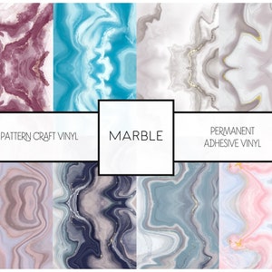 Marble Vinyl Oracal 651 Permanent Vinyl Adhesive Ombre Marble Patterned HTV Vinyl Cricut Silhouette Cameo Craft Cutters | FREE SHIPPING 20+