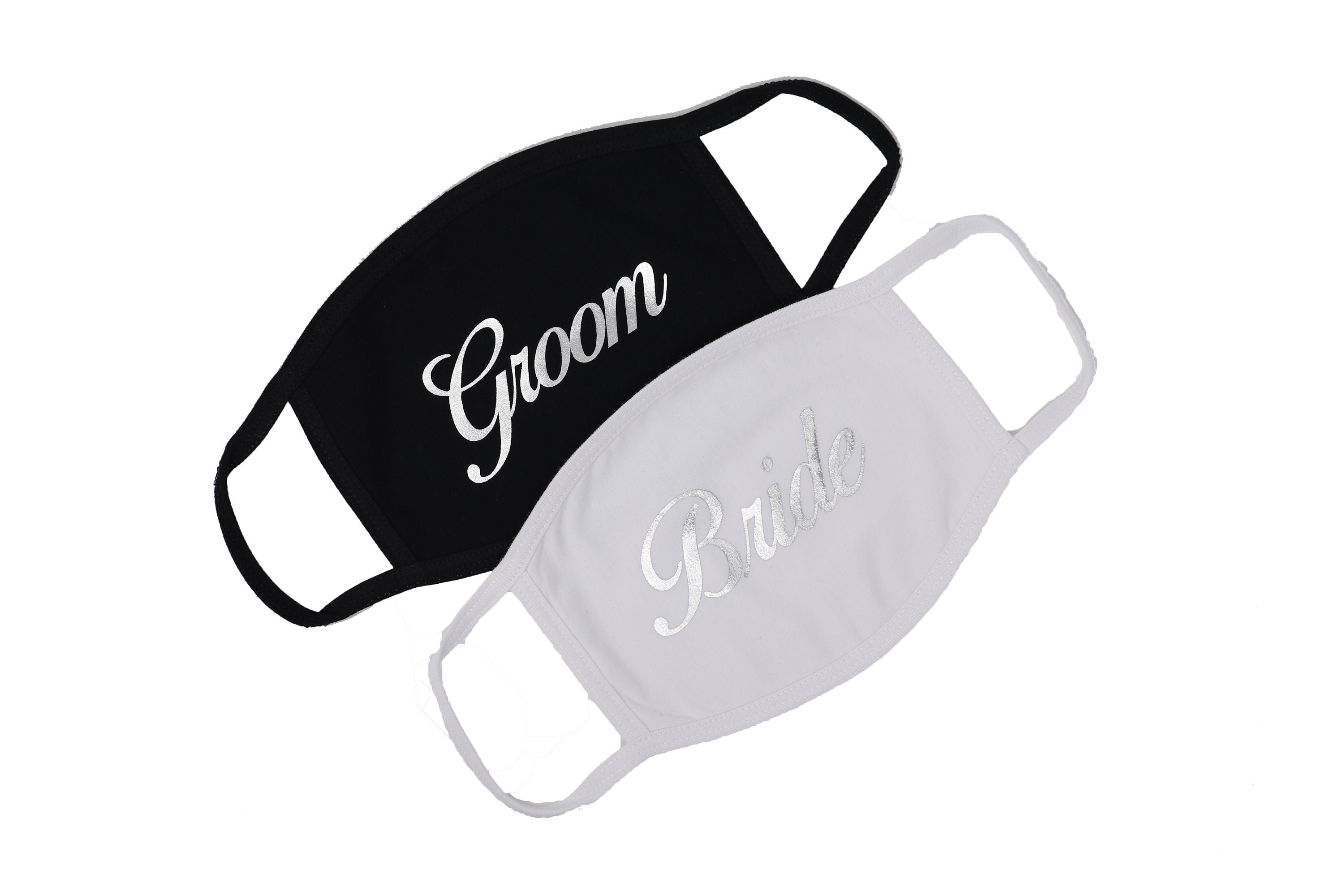 Bride Groom Face Mask Set Wedding Party Gift Custom Made in Etsy