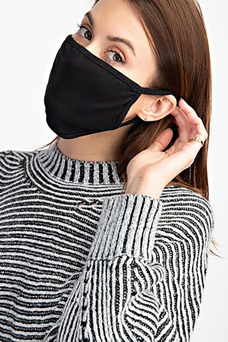 6 Pack / 12 Pack Face Mask Made in USA Stretchy Double Layer Etsy