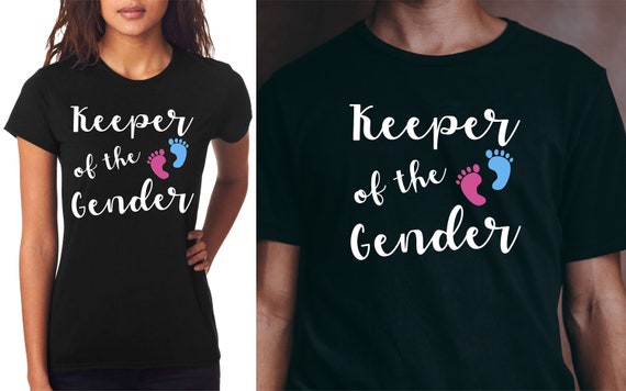 Keeper of the Gender T-shirt Cute Gender Reveal Custom Made in | Etsy