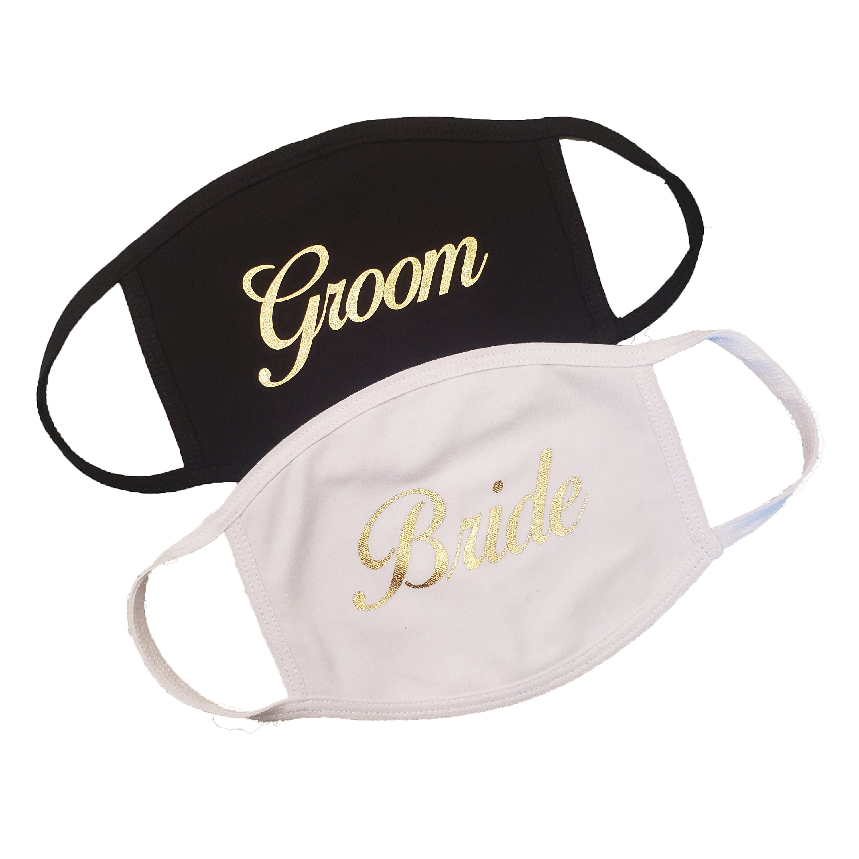 Bride Groom Face Mask Set Wedding Party Gift Custom Made in Etsy