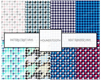 Houndstooth Heat Transfer Vinyl Iron On HTV Siser Heat Transfer Sheet Provided 12 inch roll Works with Craft Cutters | FREE SHIPPING 20+