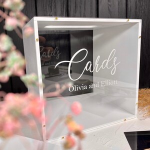 Wedding Card Box | Acrylic Card Box | Wood Card Box | Personalized Card box | Custom Envelope Box | Wedding Gifts