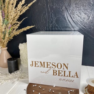 Wedding Card Box, Acrylic Card Box, Wedding Card Box with Lock, Personalized Card box, Custom Envelope Box, Card Box For Wedding