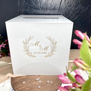 Scatola per biglietti di nozze, Scatola per biglietti in acrilico, Scatola per biglietti di nozze con serratura, Scatola per biglietti personalizzata, Scatola per buste personalizzata, Scatola per biglietti per matrimonio