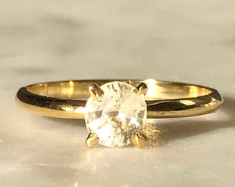 white sapphire solitaire ring white sapphire solitaire ring