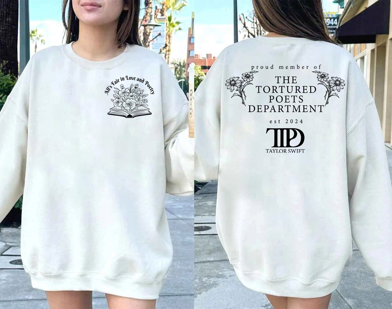 The Tortured Poets Department PNG files for Sweatshirt