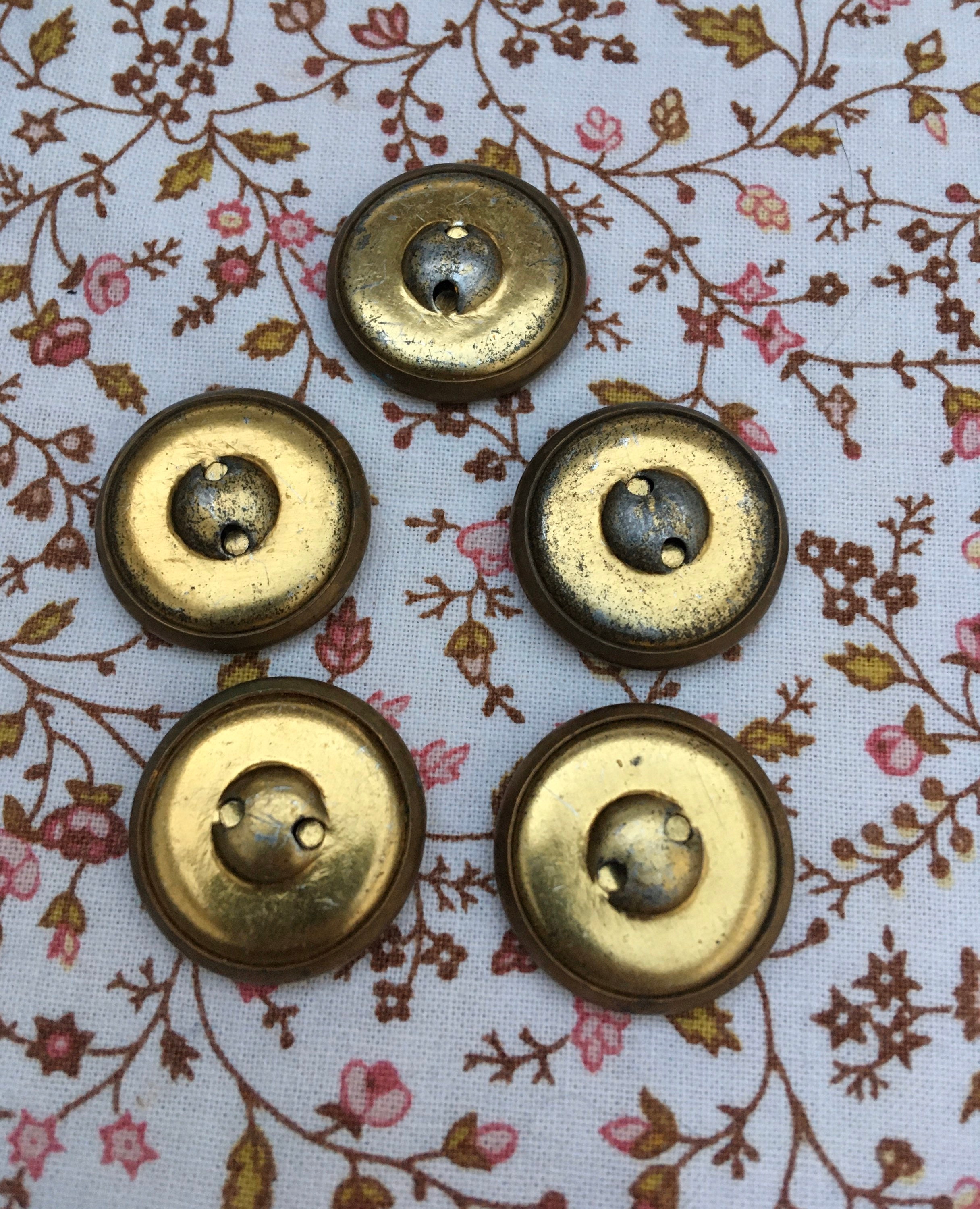 【PORTERNA】Coiled Button Short One Piece 12 Pcs Vintage Coiled Rope Design Shank Buttons - Decorative