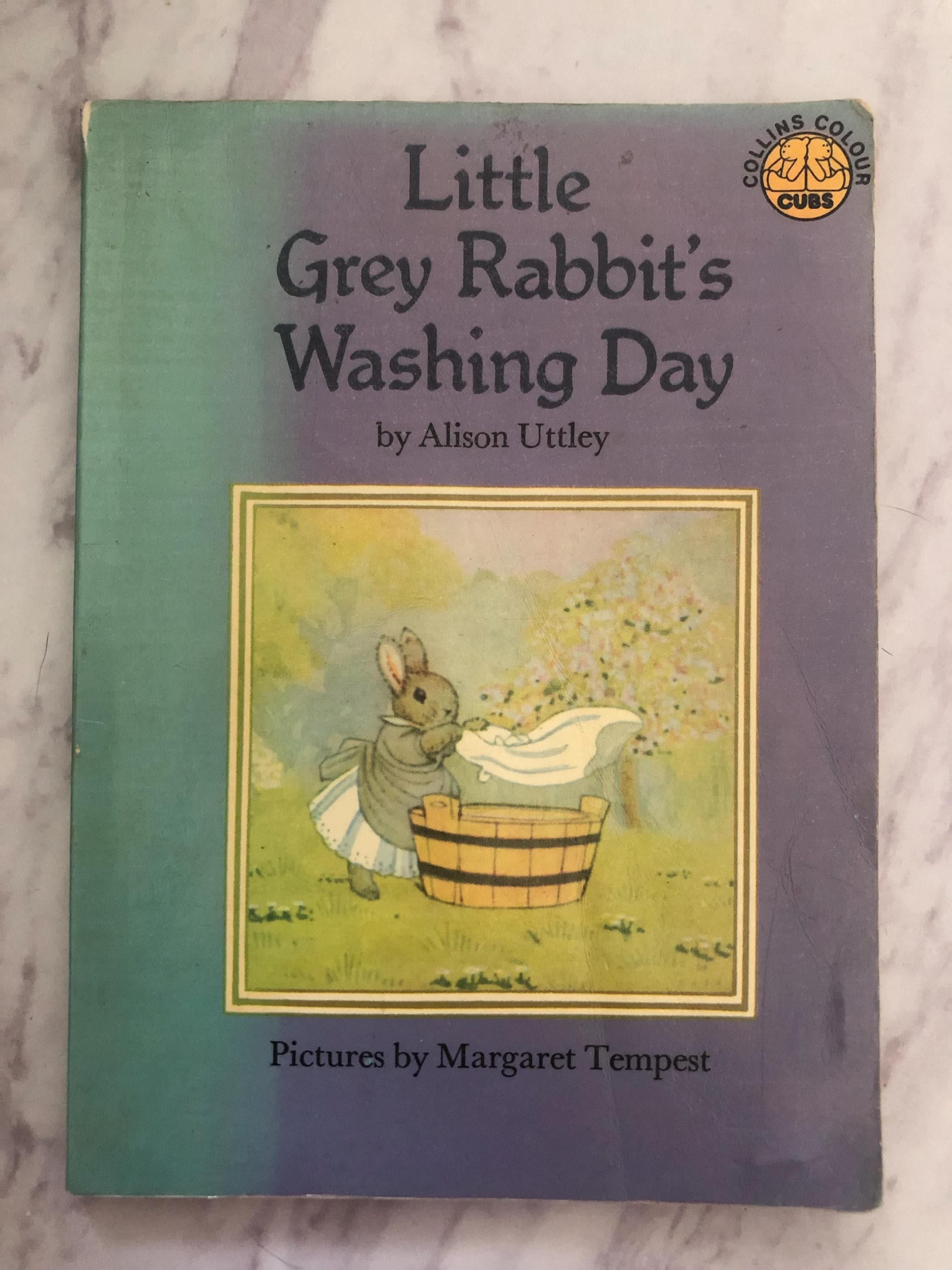 Vintage Little Grey Rabbits Washing Day. 1980. Alison Uttley
