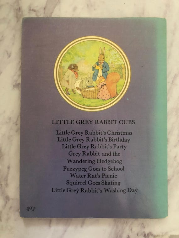 Vintage Little Grey Rabbits Washing Day. 1980. Alison Uttley