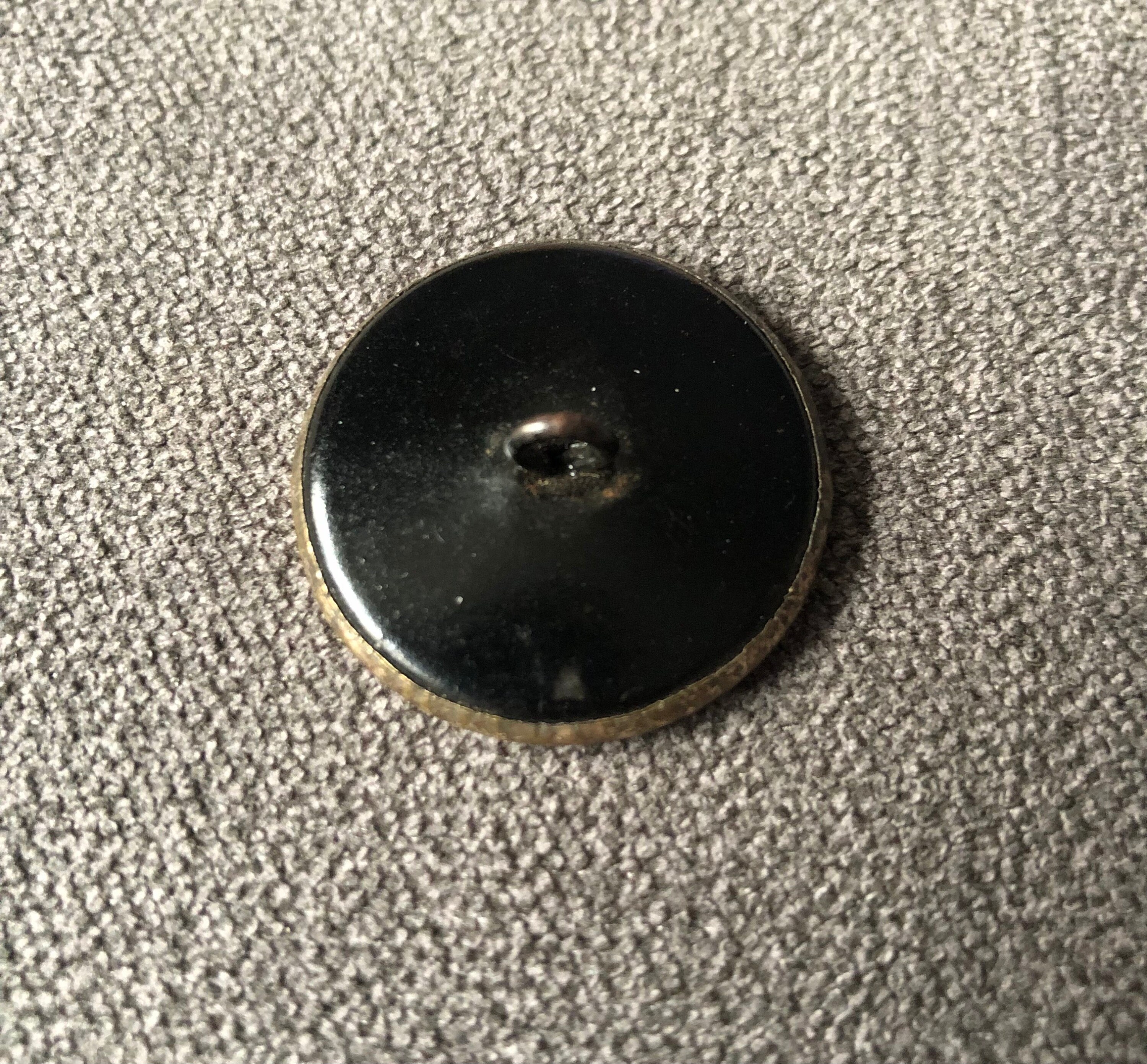 Bouton Ancien Collection – Motif Branchage – 27 Mm – Métal Argenté (France)