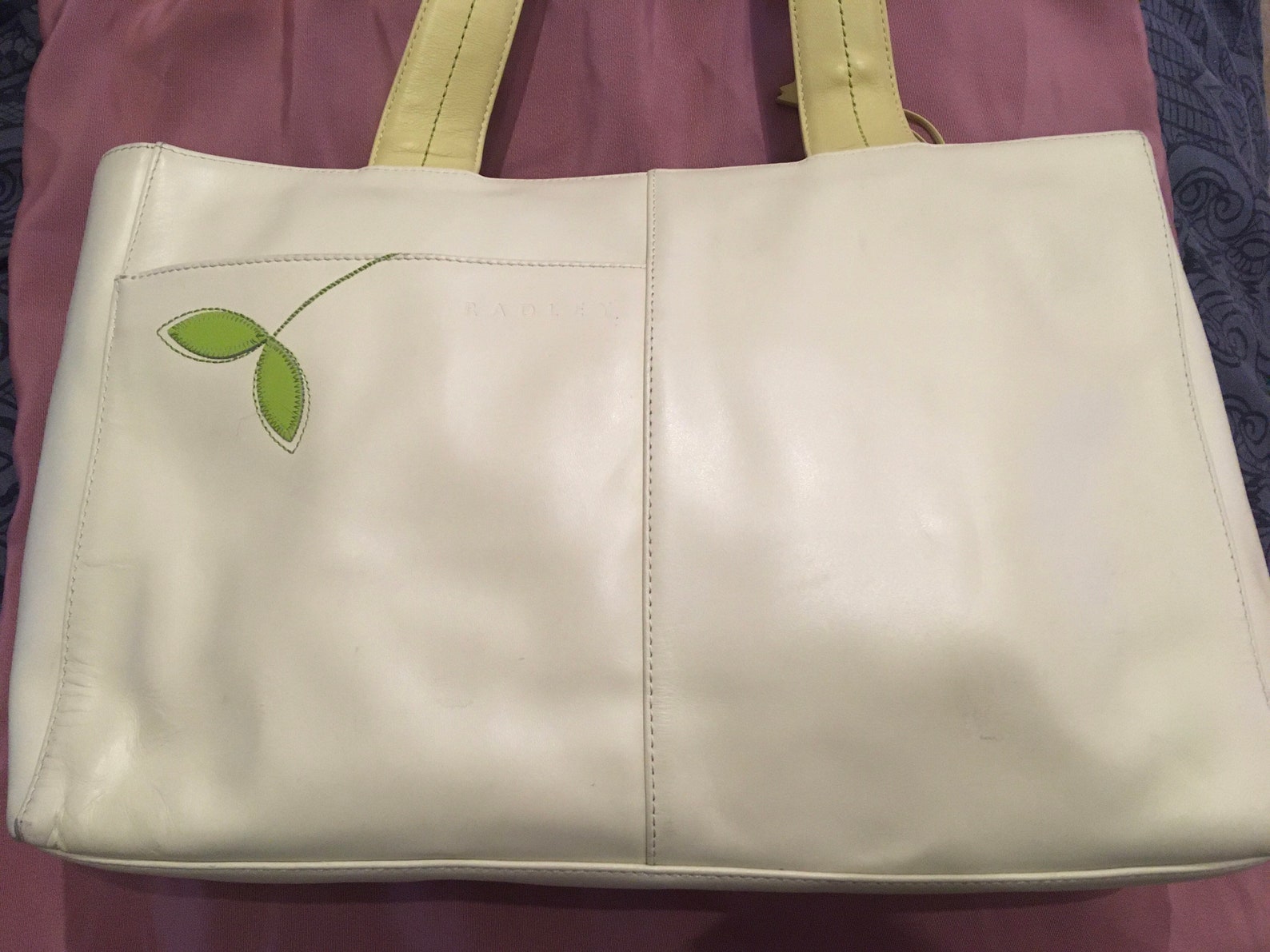 Vintage Preloved Cream Radley Handbag With Dust Bag. Etsy