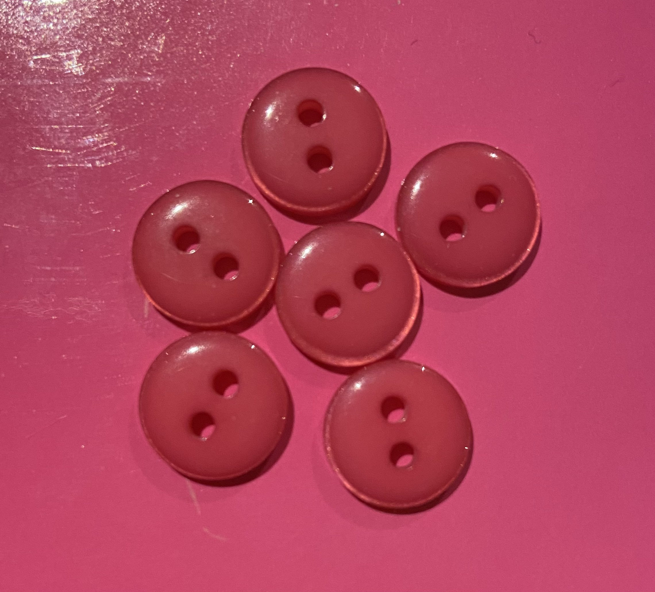 Bottoni Con Gambo A Forma Di Rosa Rossa: Bottoni Da Cucito Floreali In Plastica (10, 12,5 Mm) - Italia - Foto 3