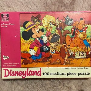 Vintage Disneyland 100 Medium Piece Puzzle.
