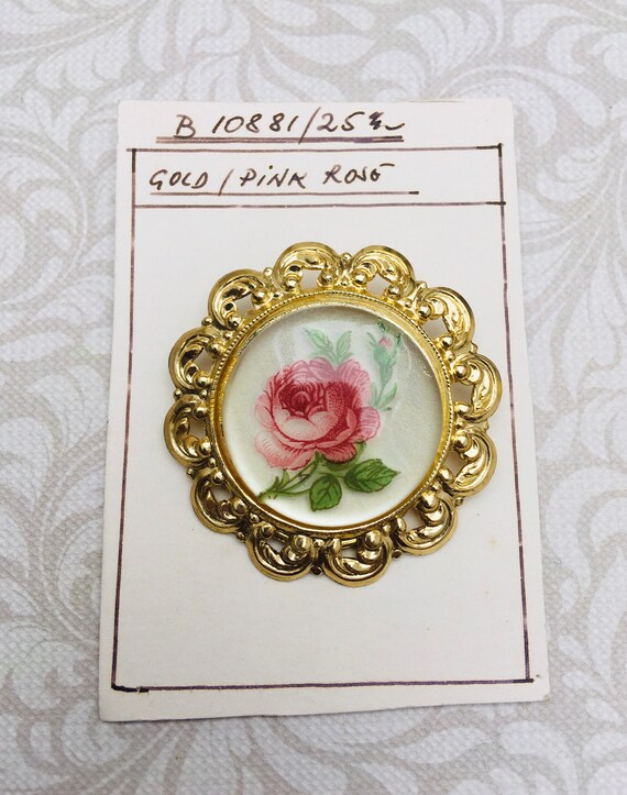 Vintage New Rose Gold Toned Scarf Clip. Ex Shop Stock.
