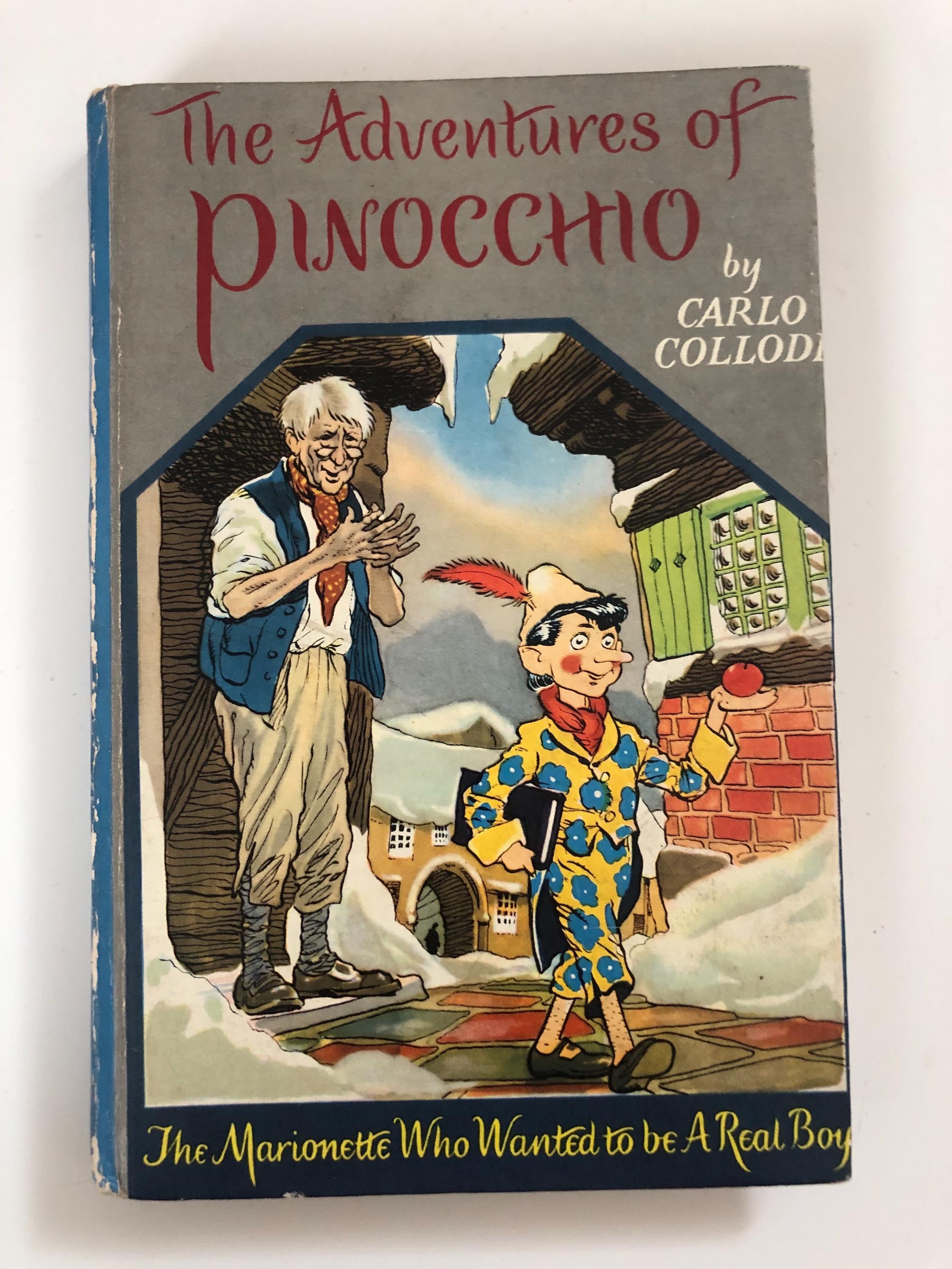 Vintage Hardback Book - the Adventures of Pinocchio. the