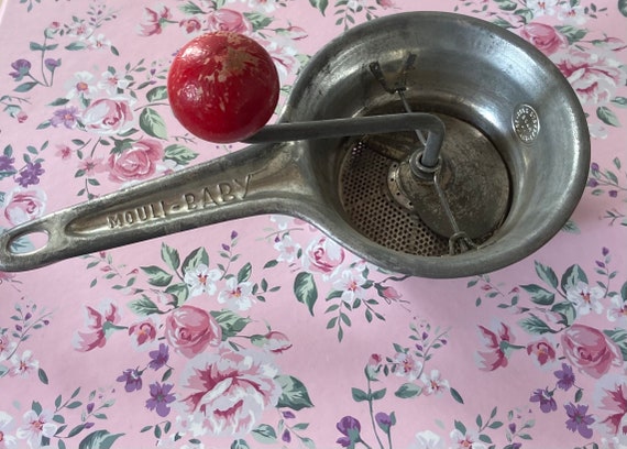フランスアンティークMOULI-BABYムーリベビー赤ちゃん用フードミル裏漉し器 Vintage Mouli Baby. Made in France. - Etsy