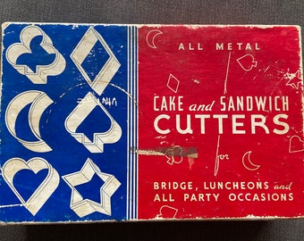 Vintage All Metal Cake and Sandwich Cutters.