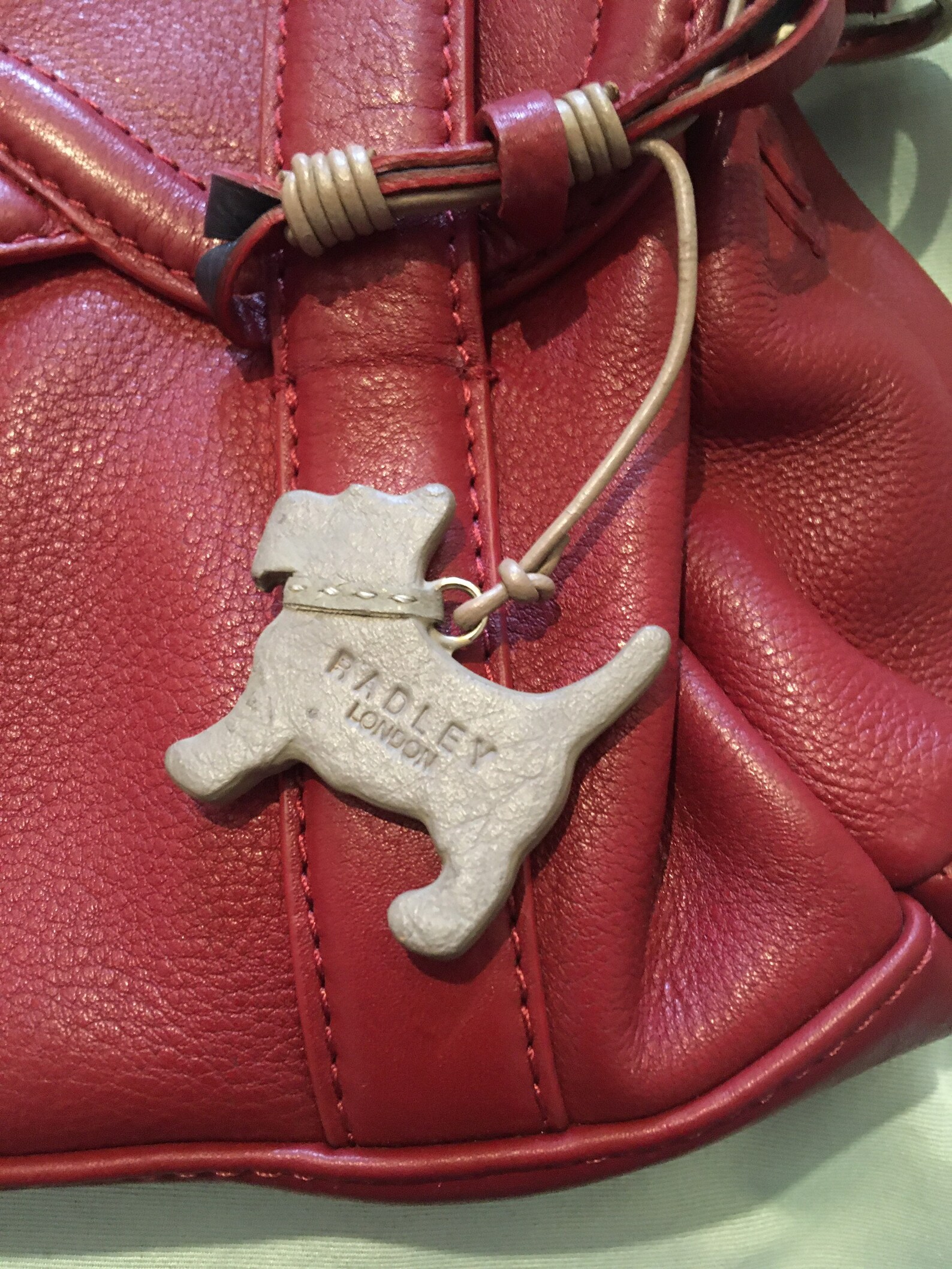 Vintage Preloved Red Radley Handbag With Dust Bag. Etsy