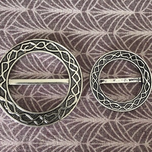 1 x Vintage Silberfarbene Gürtelschnalle aus Metall. 57mm/40mm.