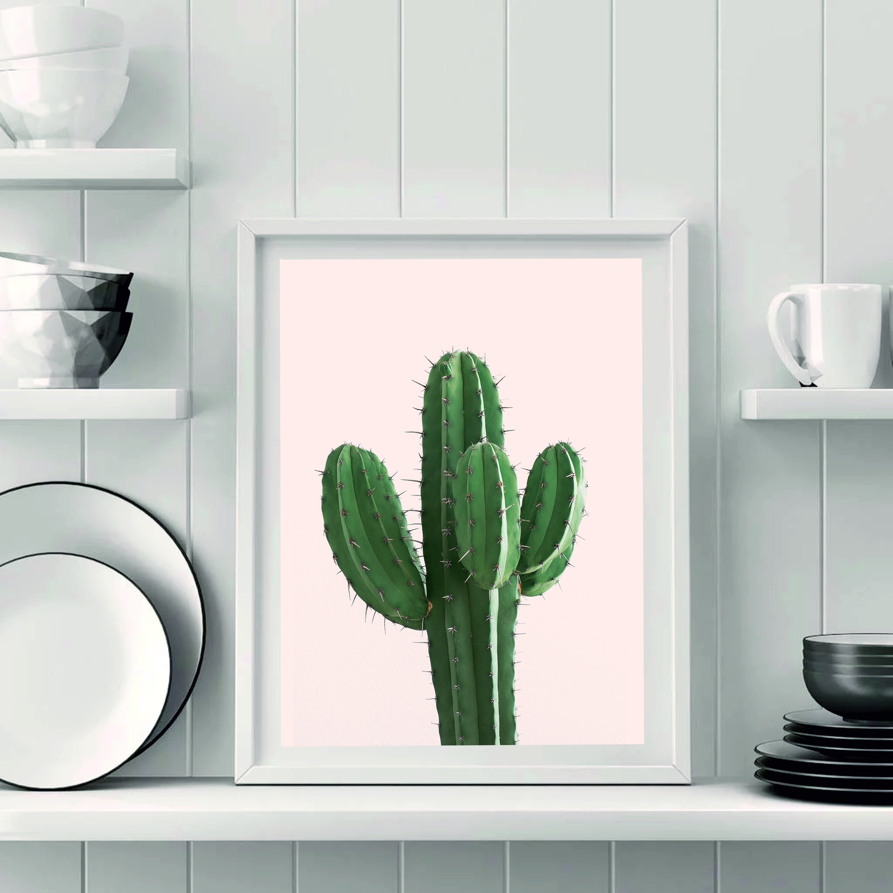 Cactus Print Wall Art Wall Decor Etsy